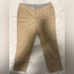 Tan Chinos with Flat Front and Straight Leg